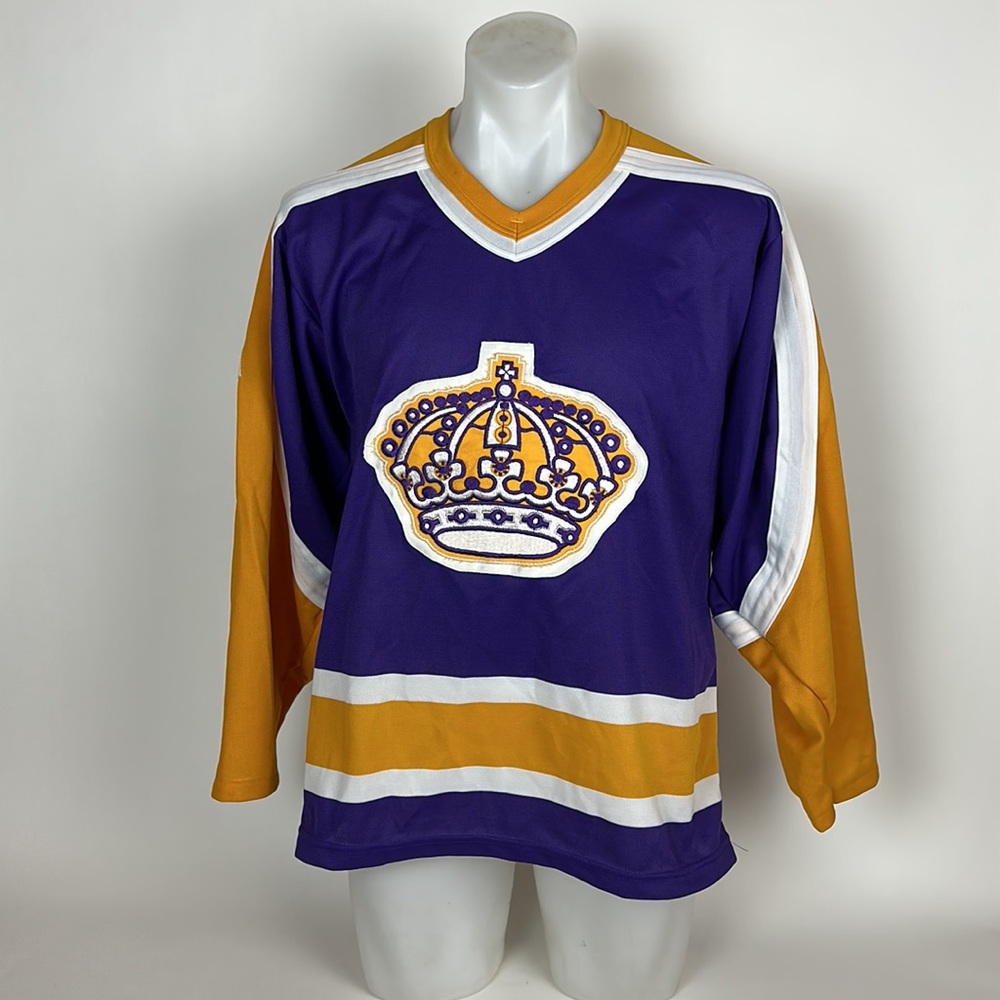 Vintage Maska Jerry Korab #4 Los Angeles Kings Jersey Mens Size M